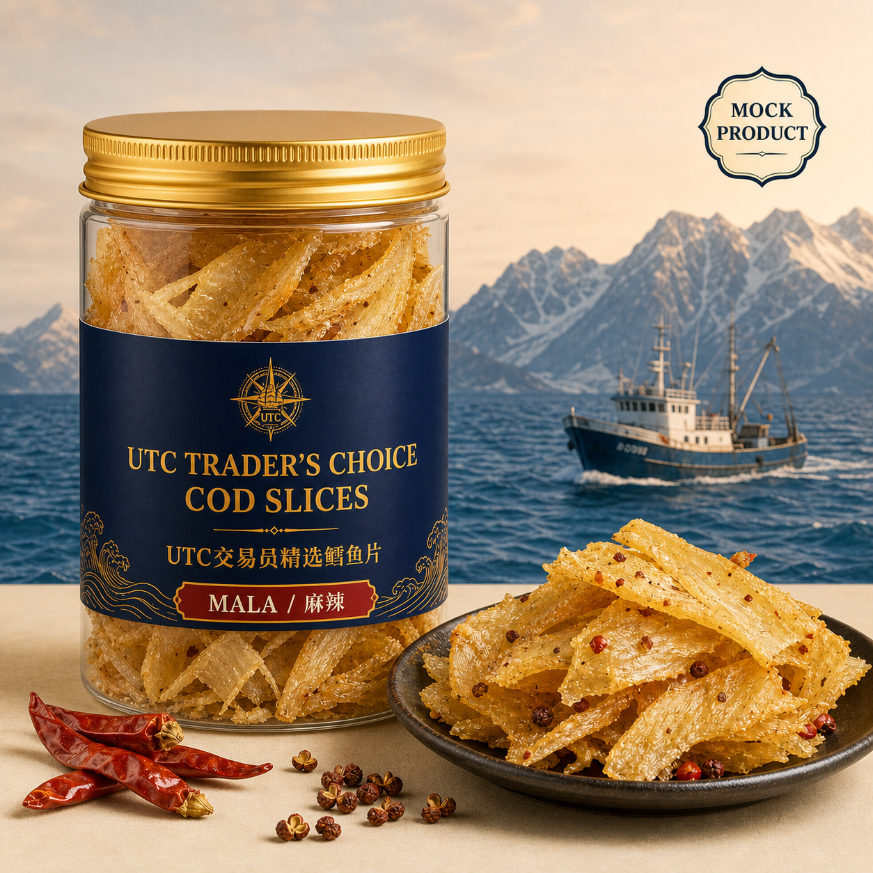 UTC Trader’s Choice Cod Slices / UTC交易员精选鳕鱼片 — Mala / 麻辣
