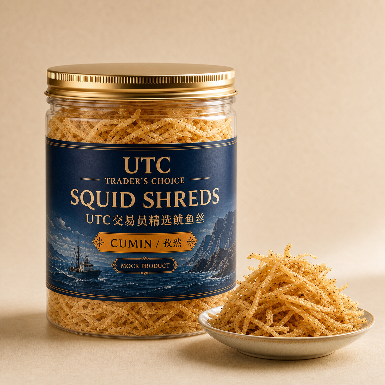 UTC Trader’s Choice Squid Shreds / UTC交易员精选鱿鱼丝 — Cumin / 孜然