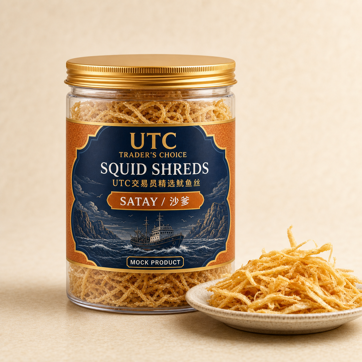 UTC Trader’s Choice Squid Shreds / UTC交易员精选鱿鱼丝 — Satay / 沙爹